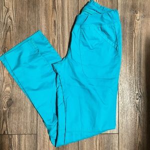 Women's Elastic Waistband Cargo Pull-On Scrub Pant